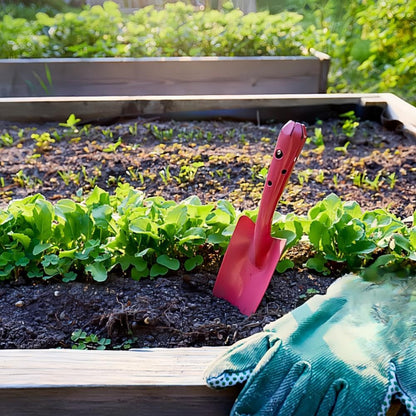 Mini Colorful Metal Hand Shovel, Trowel Set Garden Tools for Flower Soil Planting Digging Transplanting - Ideal Gardening Gift for Kids (Pack of 5)
