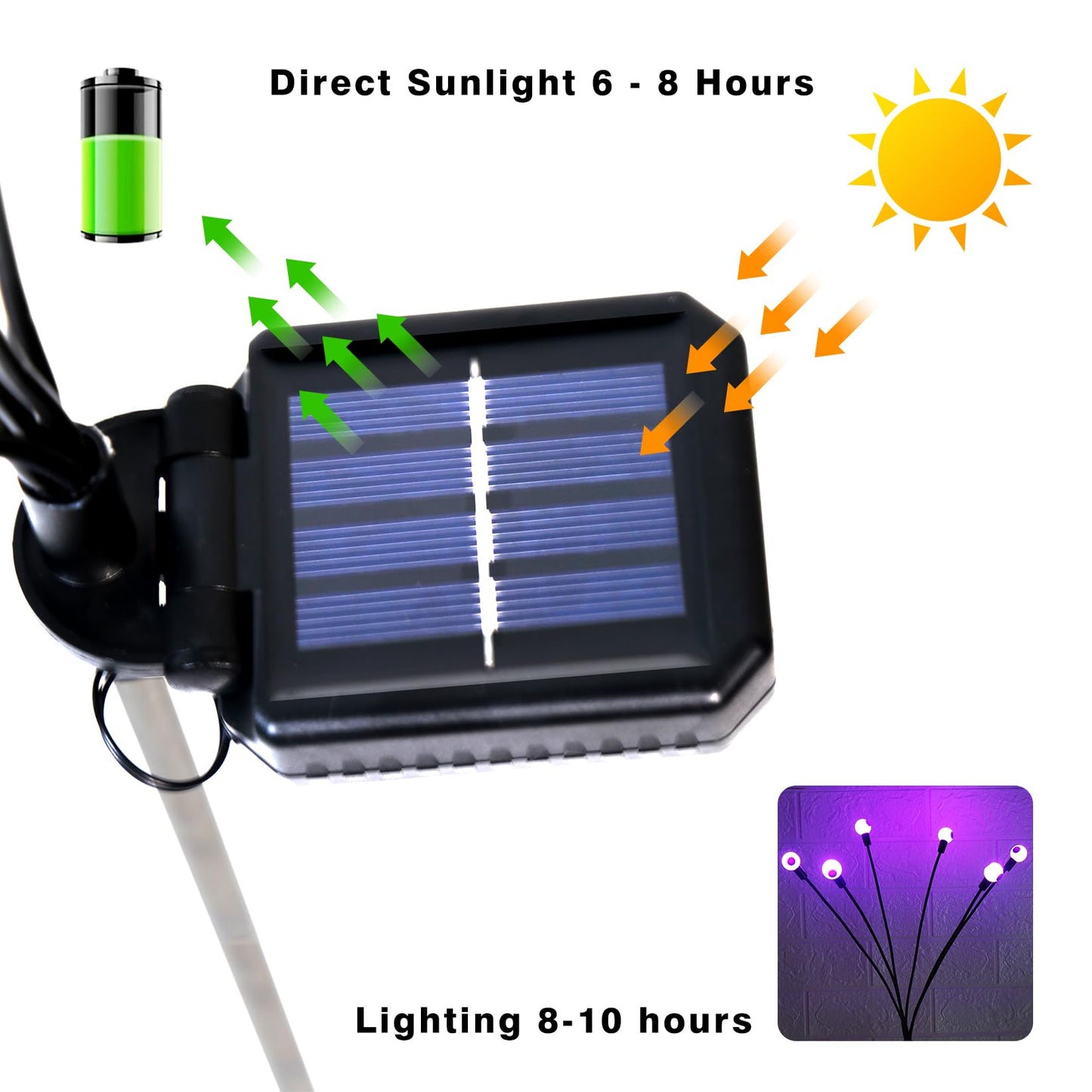 Halloween Decorations Outdoor Eyeball Lights, 2 Packs 12 LEDs Solar Halloween Pathway Lights Swaying by Wind, Waterproof Solar Halloween Stake Lights for Garden Yard Porch Patio Pathway