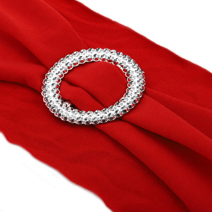Tosnail 50 Pack Spandex Chair Sashes Wedding Chair Decoration Party Chairs Covers - Red