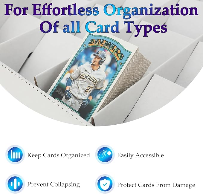 Storage Standard Card Sorting Tray With a lid,Stackable Trading Cards Raw For 20-Compartment Card Sorting Tray With index Labels,Sleeved or Toploaders for Mtg,Tcg,Sports Cards.Cardshow Vendor Showcase