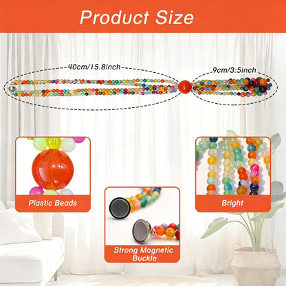EOREA Beaded Magnetic Curtain Tiebacks Boho Decor