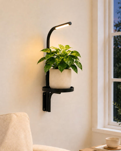 Bamworld Wall Planters For Indoor Plants Indoor Plant Stand With Grow Light Wall Plant Holder Hanging Grow Lights for Indoor Plants Adjustable Plant Lights for Indoor Growing