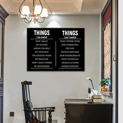 Inspirational Wall Art Poster Print Motivational Canvas Office Wall Decor Positive Picture Quotes Modern Inspiring Theme Painting for Living Room Gym Classroom Stretched and Framed [18''Wx24''H]