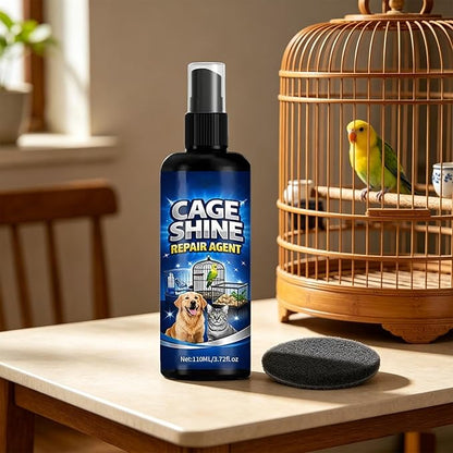 Acting Cage Cleaner, Bird Cage Spray Solution, Droppings Breakdown Formula with Odor Control, Hygienic Pet Cages Liquid, Bird Habitat Cleaning Spray for Home