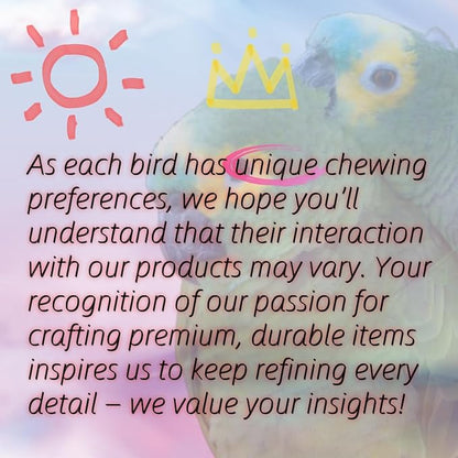 8Pcs 1.75inch Fatty Bagels Bird Toys for Parrots Durable Cardboard Bird Chew Shredding Foraging Foot for Medium and Large Parrot Amazons Mini Macaws African Greys Cockatoos Eclectus Senegal