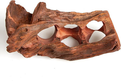emours Porous Natural Driftwood for Aquarium, Aquascaping Driftwood with Holes, Hand-Selected Tunnels & Hideouts, Aquascaping Hardscape, Terrarium Reptile Décor, No Paint or Resin (12-16" (30-40 cm))