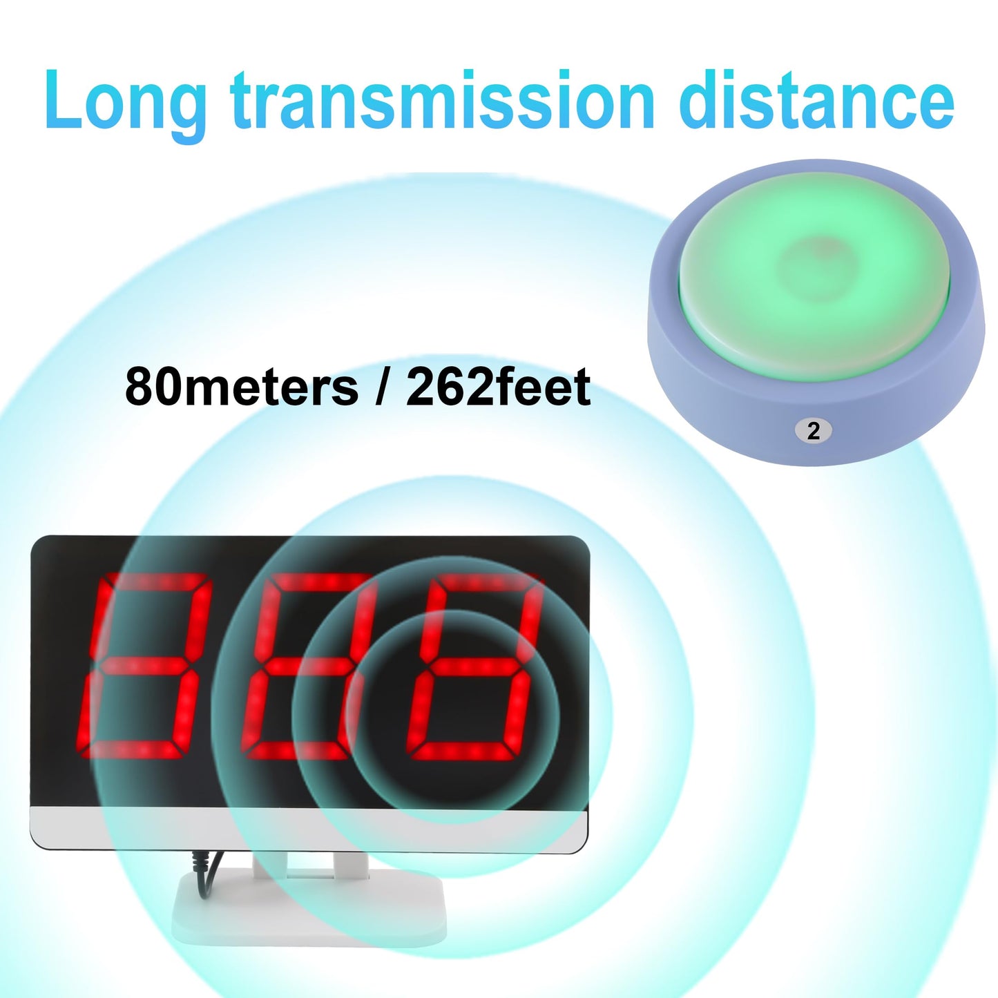 LOUKIENE Wireless Quiz Answer Game Buzzer System Gameplay 262ft for Game Show Family Game Nights Debate Contests in Companies Offices School Contest Classroom Trivia Nights (4 Buttons Set)