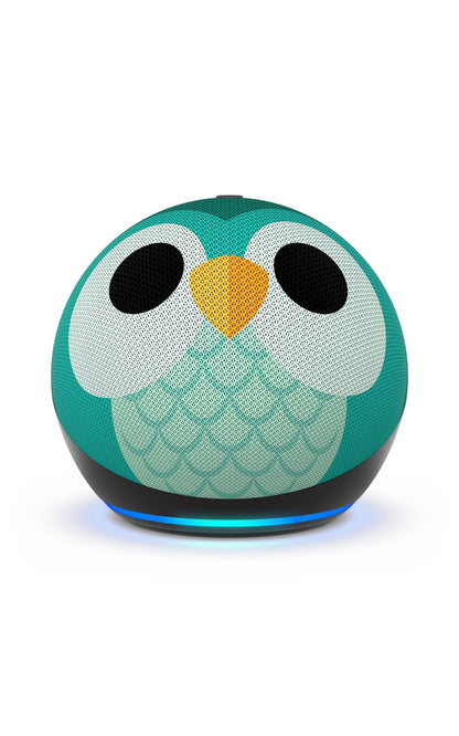 Amazon Echo Dot Kids (newest model), Smart speaker to enjoy age-appropriate audiobooks, interactive games and Alexa+ experiences to create and learn, Owl design