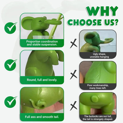 Plant Propagation Buddy – Plant Cutting Holders for Sprouts, Stems & Shoots, Cute & Sturdy Plant Supports for Indoor Gardens & Propagation Stations, Perfect Gift for Plant Lovers (Green, 3 Elephant)
