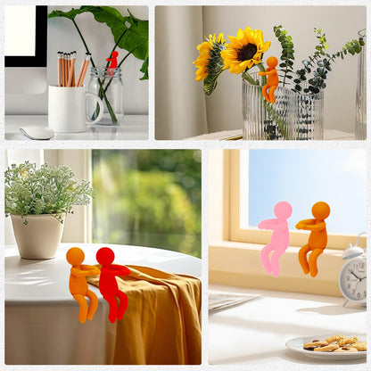 SINSETU 6 Pcs Plant Propagation Friends, Plant Propagation Buddy, Plant Cutting Holder for Shoots, Sprouts and Stems, Cute Plant Propagation Support Growth Tool for Indoor Garden
