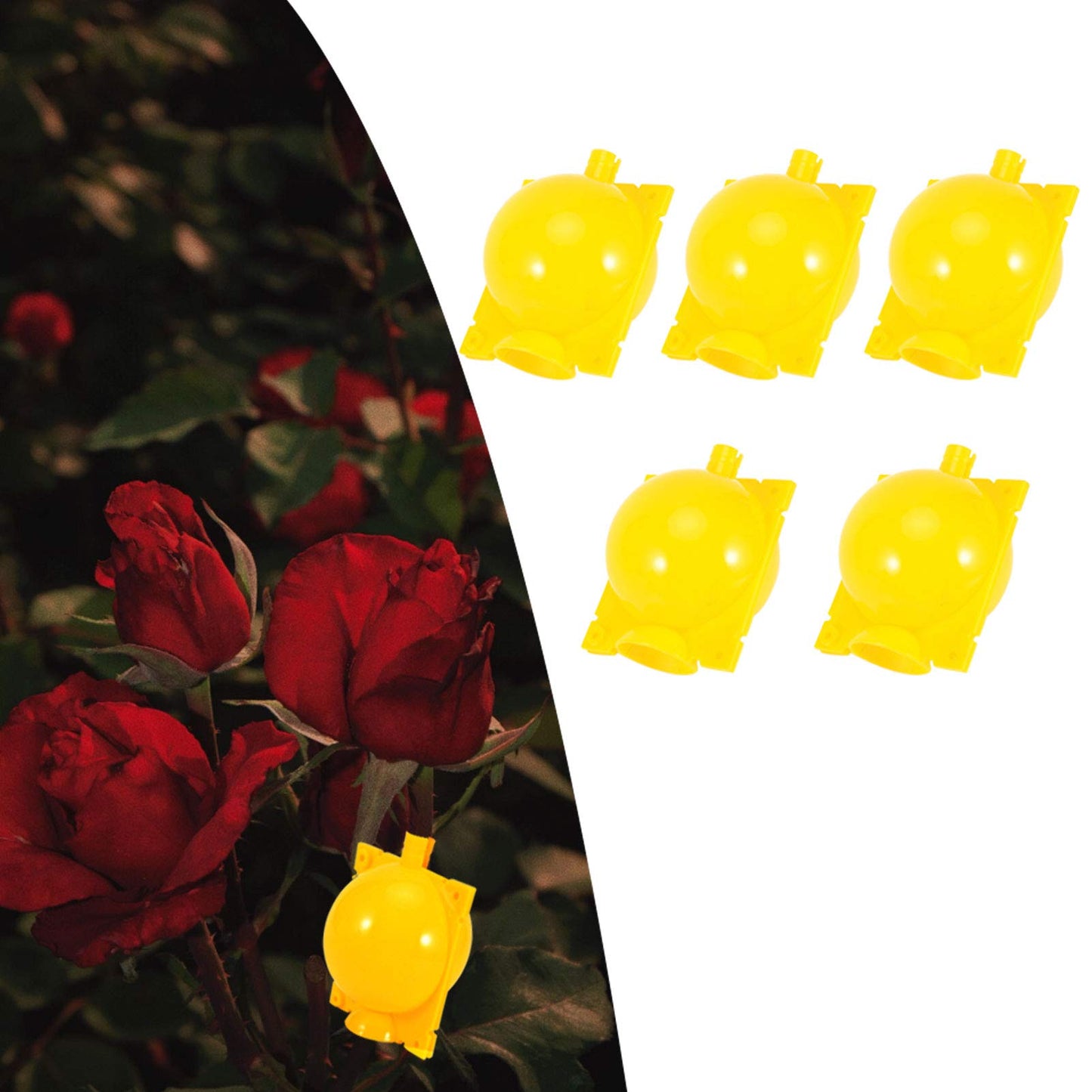 5 Set Tree Root Growing Box, Reusable Plant Rooting Device Air Layering Propagation Kit High Pressure Plant Rooting Grafting Box for Fast Propagation Plants (Yellow)