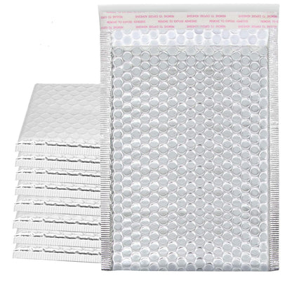 YUENPUN 30 Pack 11.8 x 9 Inch Bubble Mailers, Metallic Silver Padded Mailing Envelopes, Foil Self Seal Waterproof Shipping Envelopes for mailing, packing, Shipping