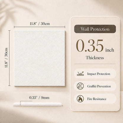 Baysola Felt Bulletin Board Panels 36 x 24 Inch Self Adhesive Wall Tiles Cork Board Alternative for Office Classroom Photos Notes 6 Pack