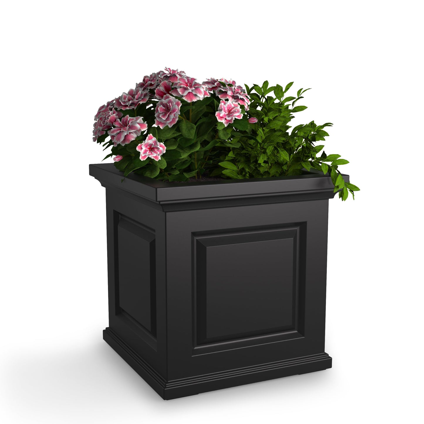 Mayne Nantucket 20-Inch Square Planter – Self-Watering, Weather-Resistant Planter for Flowers – Durable Outdoor Design for Patio, Porch, or Entryway
