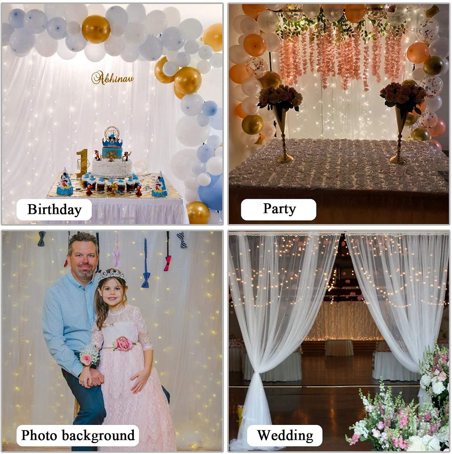 Displayfactory 10 X 8 Ft Backdrop Banner Stand Step and Repeat Display Stand Adjustable Photo Backdrop Stand for Parties,Trade Show,Photo Booth,Wall Exhibitor Background with Carrying Bag