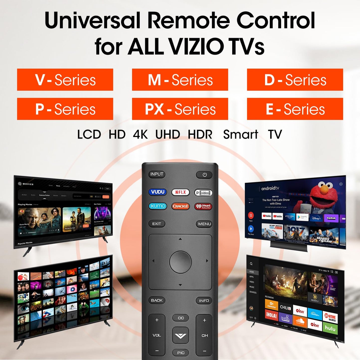 3 Pack Remote Replacement for All VIZIO Smart TV Remote, Compatible for VIZIO Remotes Control Replacement
