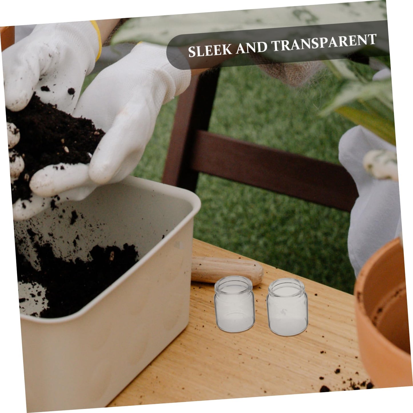 POPETPOP 10pcs Mini Succulent Glass Bottle Landscape Bottle Decoration Terrarium for Air Plants Test Tube Vials Micro Landscape Eco