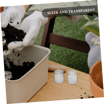 POPETPOP 10pcs Mini Succulent Glass Bottle Landscape Bottle Decoration Terrarium for Air Plants Test Tube Vials Micro Landscape Eco