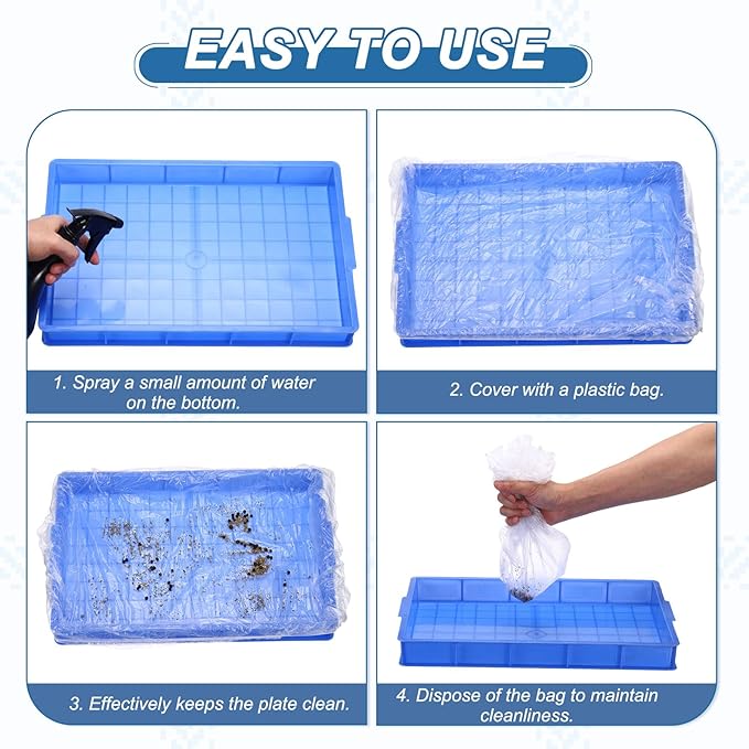 Disposable Bird Cage Liners, Clear Plastic Cage Liners for 35x24 Inch Pallets Tray Universal Elastic Film, (30 Pcs), Intended for Parakeet/Cockatiels/Rabbit/Guinea Pig