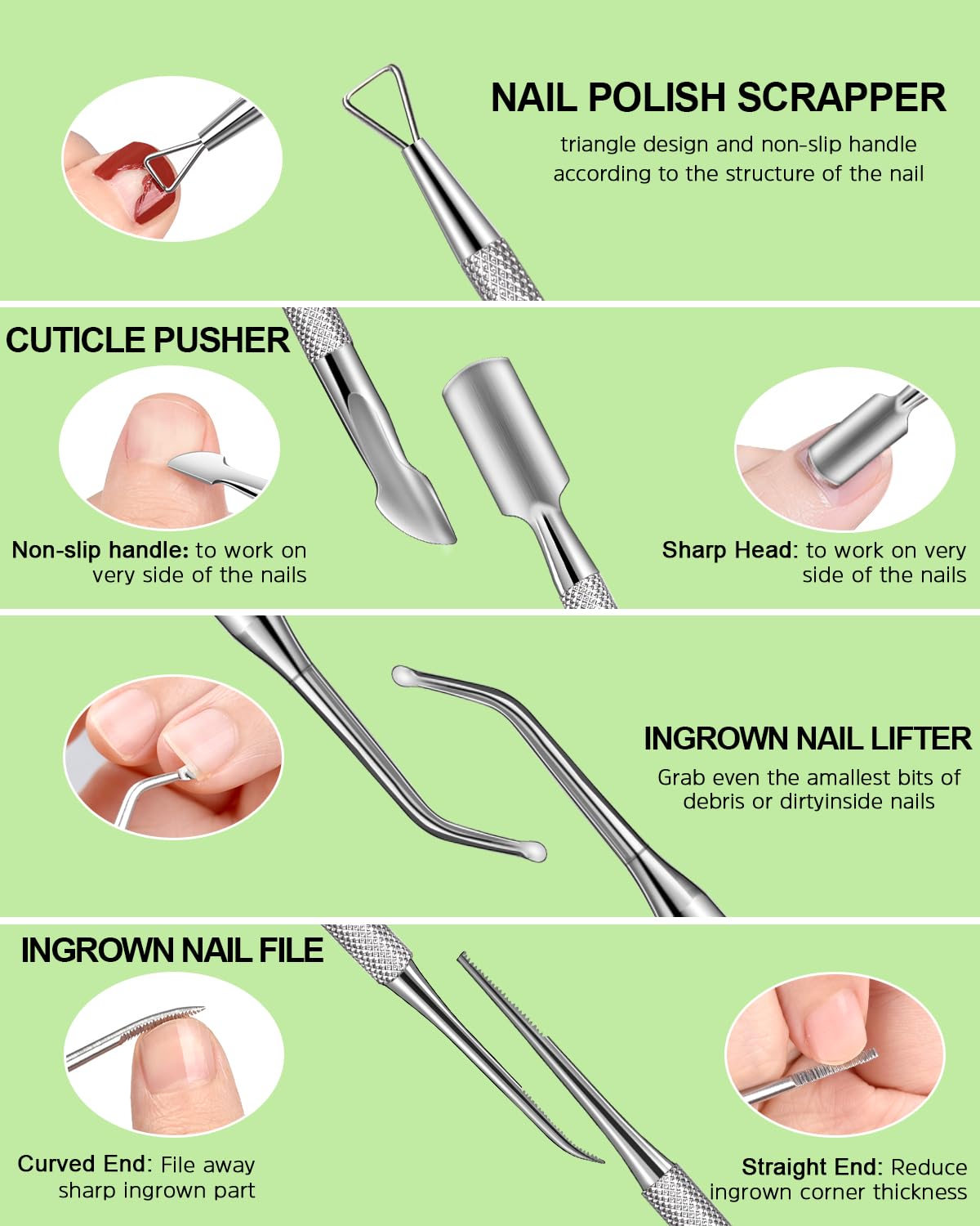 MORGLES Nail File and Buffer Blocks with Nail Care Kit, 13 Pcs Manicure Kit for Women with Milk and Honey Cuticle Oil and Cuticle Trimmer Set