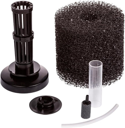 UNEAK Extra Small Aquarium Sponge Filter Fish Tank Silent Filteration Breeding Fry Betta Shrimp Nano Tank Accessories Air Stone 4-inch Airline Tubing up to 5 Gallon