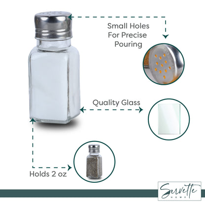 2 ounce Glass Spice Shaker