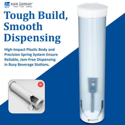 San Jamar Cup Dispenser C3165FBL - 1 Each