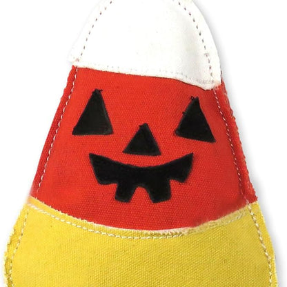 Pet Passion Multipack Stuffed Dog Toys Durable Cotton Canvas with Coconut Fill for All Pet Breeds, Candy Corn, One Size