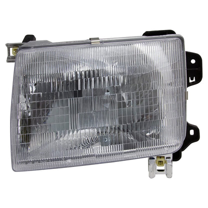 TRQ Headlight Corner Light Assembly Set for 1998-2000 Nissan Frontier, 2000-2001 Xterra, Model LKA87338, White
