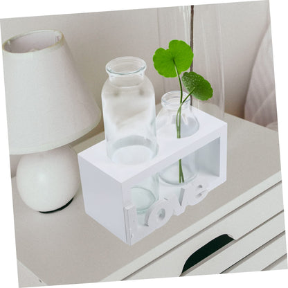 Parliky Glass Plant Vase Stand Air Plant Holder Propagating Vase Terrarium for Indoor Decor
