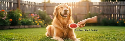 Double-Sided Pet Grooming Brush, Bamboo, for Dogs and Cats | Soft Bristles and Firm Pins, All Coat Types
