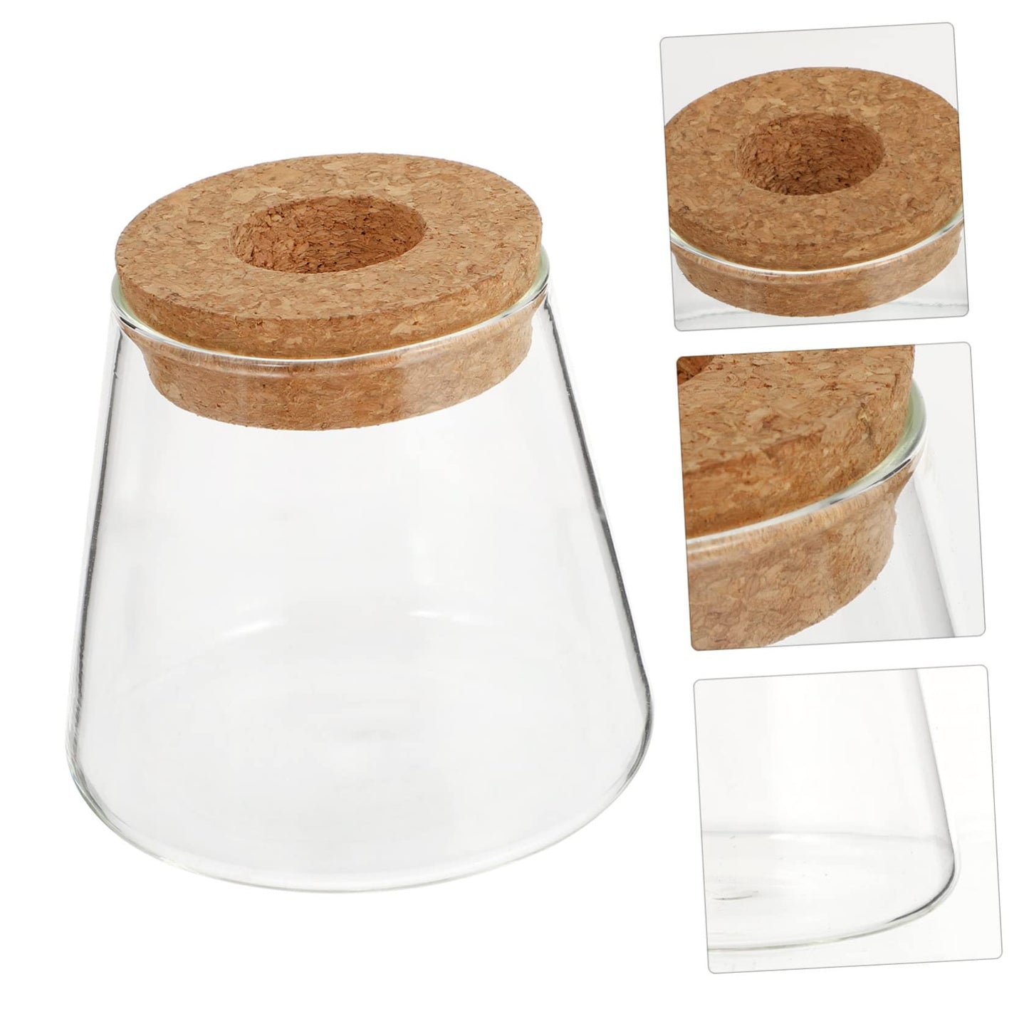 Ipetboom 2Pcs Glass Hydroponics Vase for Desktop Plant Propagation Home Decoration Terrarium Planter with Smooth Finish Stylish Glass Bottles for Floral Arrangement and Gift Ideas