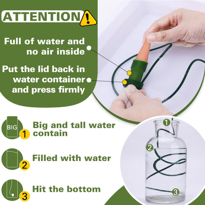 BYDOLL Plant Self-Watering Stakes Automatic Plant Dripper Watering Spikes for Indoor Outdoor Bonsai,Houseplant Insert Devices for Vacation use,Drip Irrigation System(10PCS)