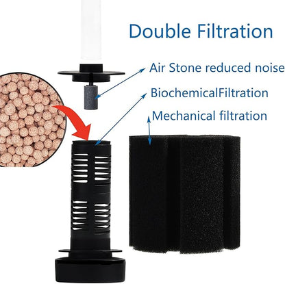 ALEGI Aquarium Large Sponge Filter 100 Gallon, 80 Gallon Sponge Filter with Air Stone for Large Fish Tank (1 pcs)