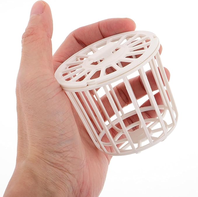 SHINEOFI 4pcs Plastic Bird Nest Box for Canaries and Birds Multipurpose Breeding Nest Basket Hollow Cage Storage Tidy Nesting Material Holder for Finch and Parrot