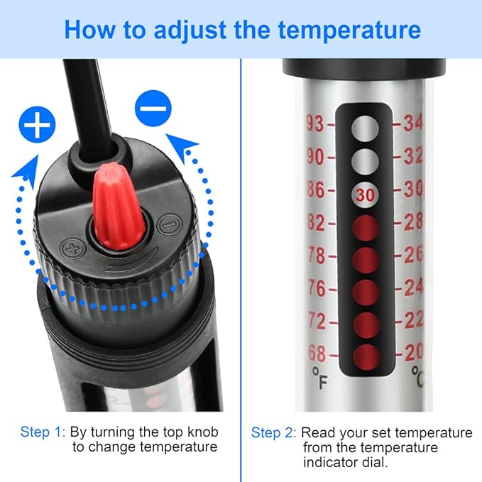 DaToo Aquarium Heater Fish Tank Heater Submersible 100 Watt, 1 Yr Warranty
