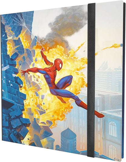 Gamegenic Magic: The Gathering Marvel’s Spider-Man 24-POCKET ALBUM - Official Card Binder Featuring Spider-Man & Green Goblin, Holds 480 Sleeved Cards, Side-Loading Pages & Elastic Strap