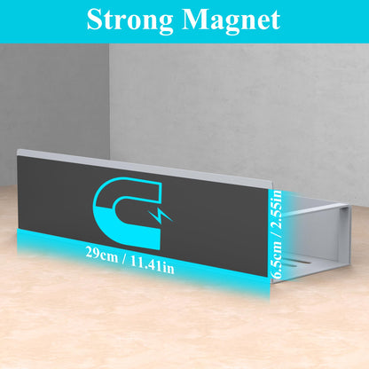 Metal 4 Pack Magnetic Spice Storage Rack Organizer for Refrigerator and Oven, Black Fridge Organizers and Storage