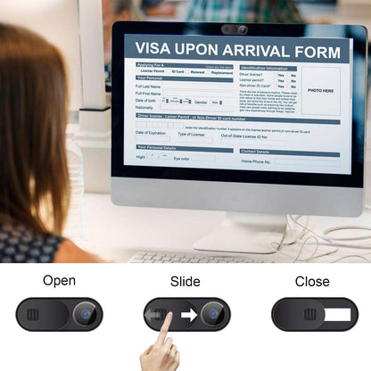 Webcam Cover,3 PCS Camera Cover Slide, Ultra-Thin Webcam Cover Slide Compatible for Laptop Desktops, MacBook, PC, Tablet, Cell Phone and more Accessories -Protect Your Privacy Security (3-Pack)
