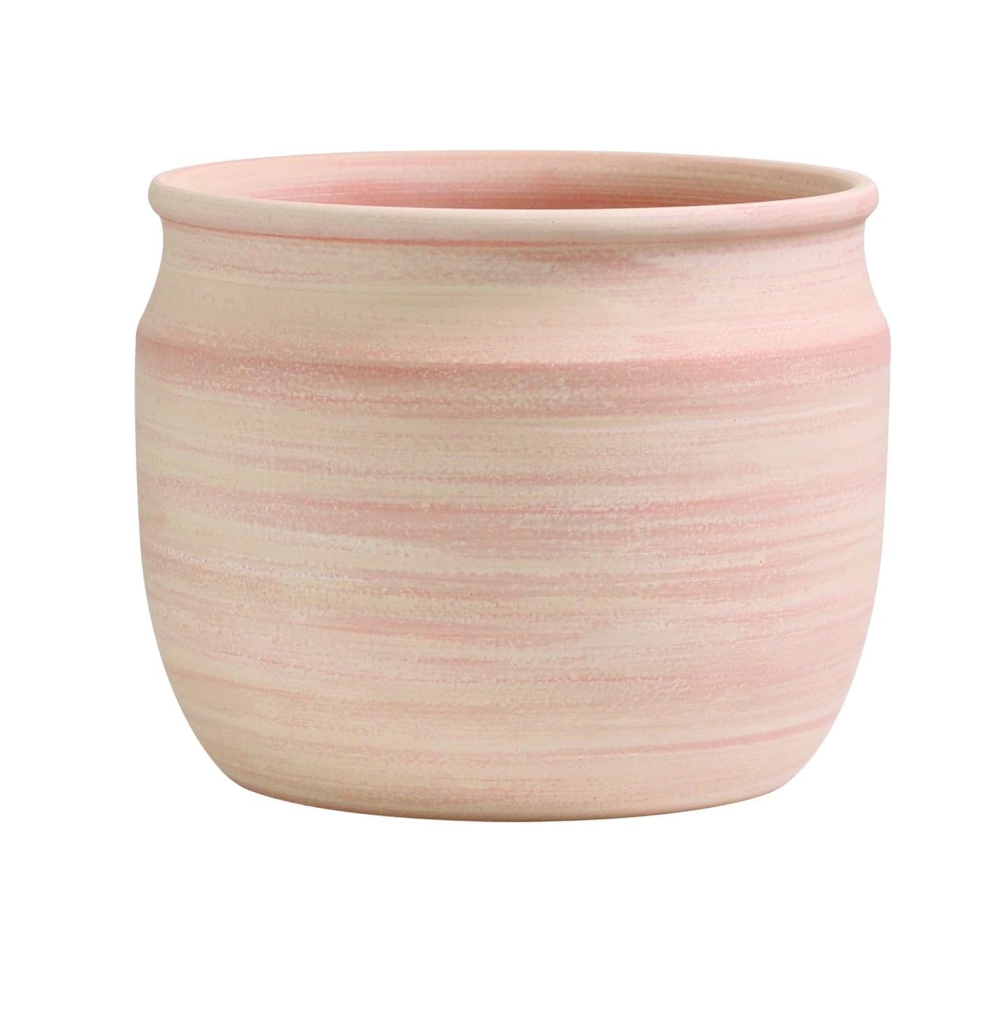 Olly & Rose Large Terracotta Plant Pot Brushed - Ceramic Plant Pot 9 Inch Outdoor and Indoor Flower Planter for Home and Garden
