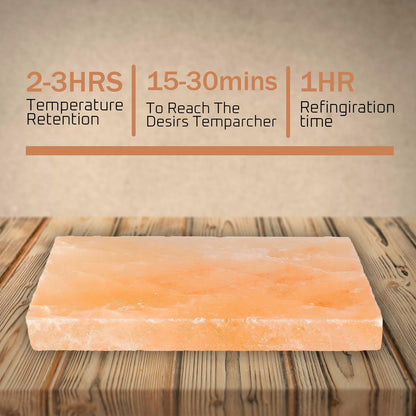 Himalayan Pink Salt Blocks for Cooking & Grilling – Pack of 6 | 8” x 4” x 1” Natural Food-Grade Salt Slabs for BBQ, Steak, Seafood, & Serving