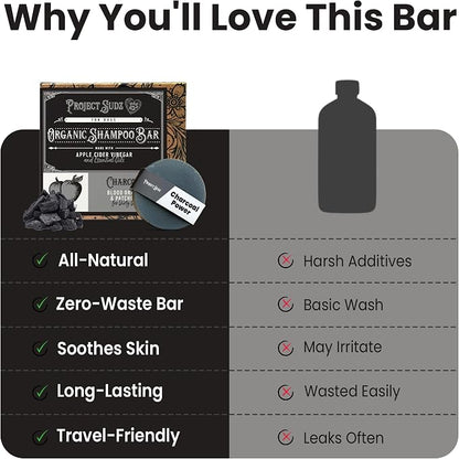 Project Sudz Activated Charcoal Organic Bar Shampoo for Dogs | Odor Eliminating Dog Shampoo Bar (1)