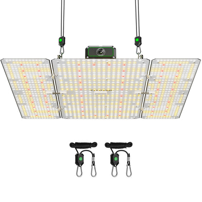 VIVOSUN LumaLight 400W LED Grow Light, Full Spectrum Plant Light, Smart Dimmable & High PPFD for Indoor Plants Seedling Vegetables Bloom, Fits 4×4/5×5 Grow Tents