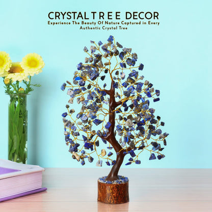 NARIBABU Lapis Lazuli Crystal Tree, Healing Crystals, Gemstone Tree, Crystals and Gemstones, Feng Shui Gifts for Women, Home Decor, Shelf Decor, Ornaments for Living Room, Crystal Gifts for Women