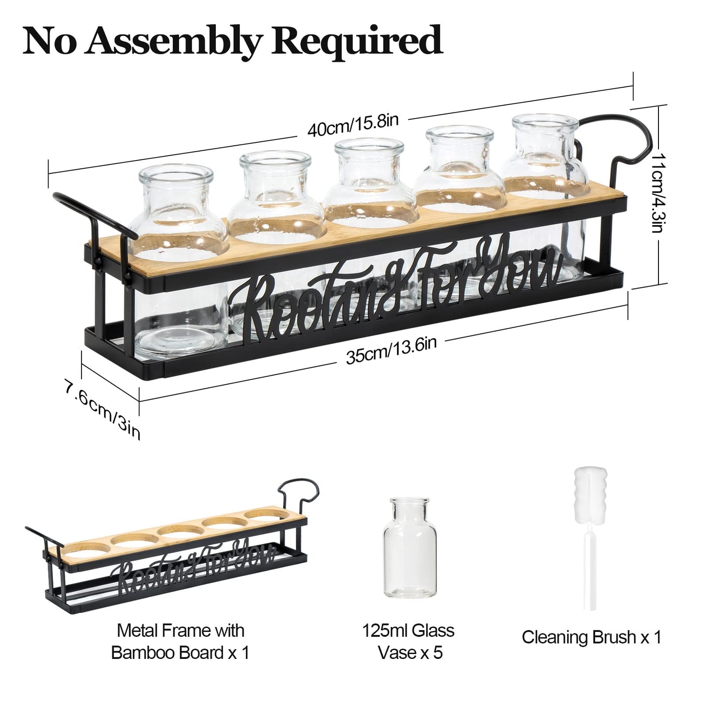 THYGIFTREE Plant Propagation Stations, for Plant Lovers Rooting for You Propagate Jars for Hydroponic Cuttings Propagating Vase