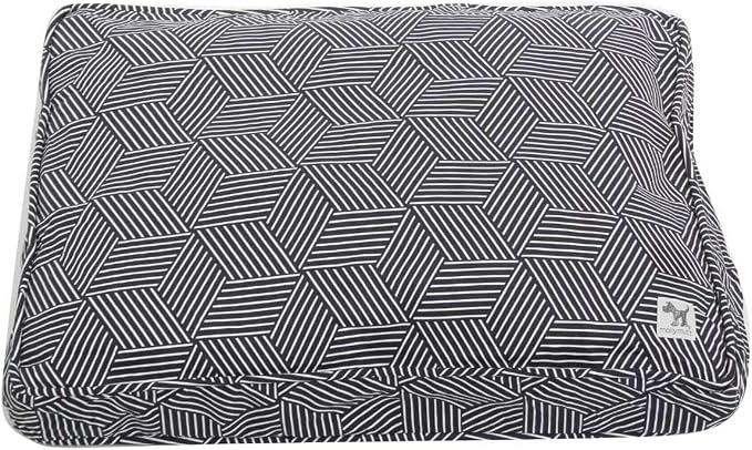 Molly Mutt Sheepy Wool-Filled Crate Pad, GOTS-Certified 100% Organic Cotton Canvas Cover with Soft 100% Natural Wool Insert, Ideal for Dog Bed or Kennel, Rough Gem, 42" x 28" x 2.5"