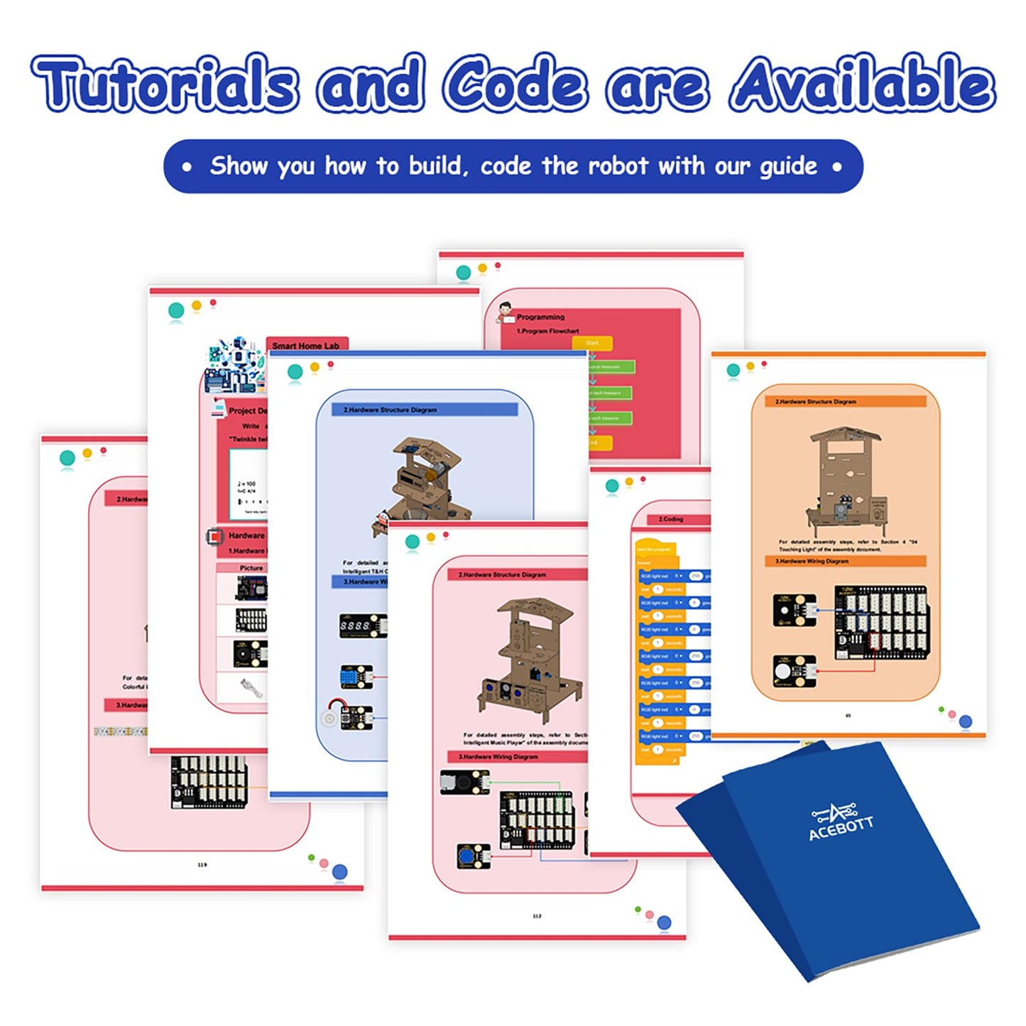 ACEBOTT 3-in-1 ESP32 STEM Smart Home and School Education Kit Compatible with Arduino, STEM Robotics Science Kits for Students Age 12+, Engineering Projects STEAM Activities Gifts 12-16 Year Old