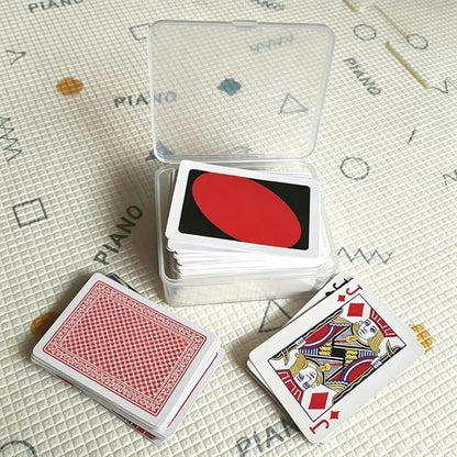 6PCS Plastic Game Card Storage Box, Card Case for Standard Playing Cards, High Capacity Card Holder Box (Empty, No Cards Included)