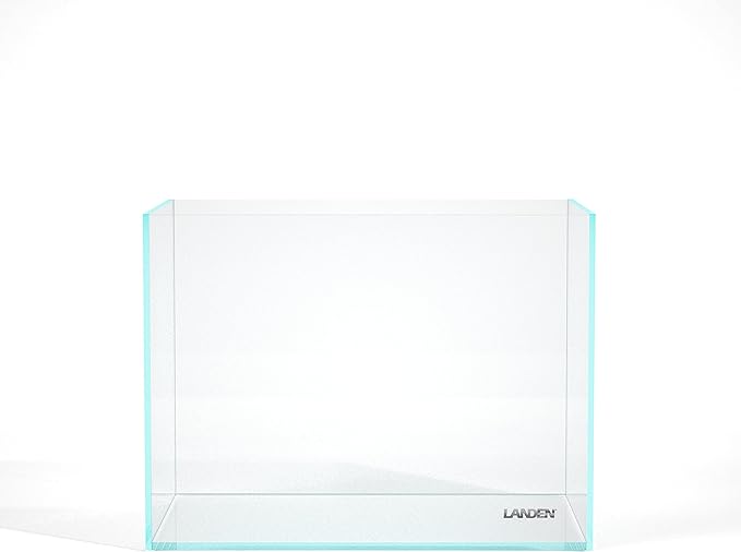 Landen 60H 30 Gallon Rimless Low Iron Aquarium Tank, 23.6" W × 17.7" D × 17.7" H (60cm x 45cm x 45cm) 8mm Thickness with Black Nano Foam Leveling mat Included