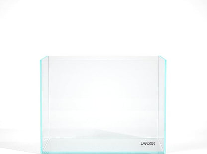 Landen 60H 30 Gallon Rimless Low Iron Aquarium Tank, 23.6" W × 17.7" D × 17.7" H (60cm x 45cm x 45cm) 8mm Thickness with Black Nano Foam Leveling mat Included